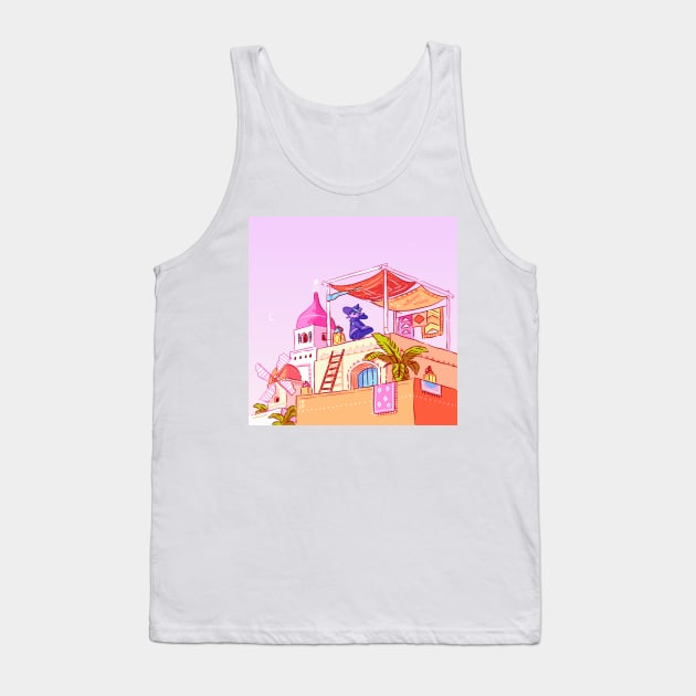 Village in a desert Tank Top by Freeminds